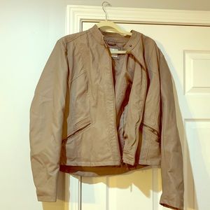 Tan jacket (faux leather)